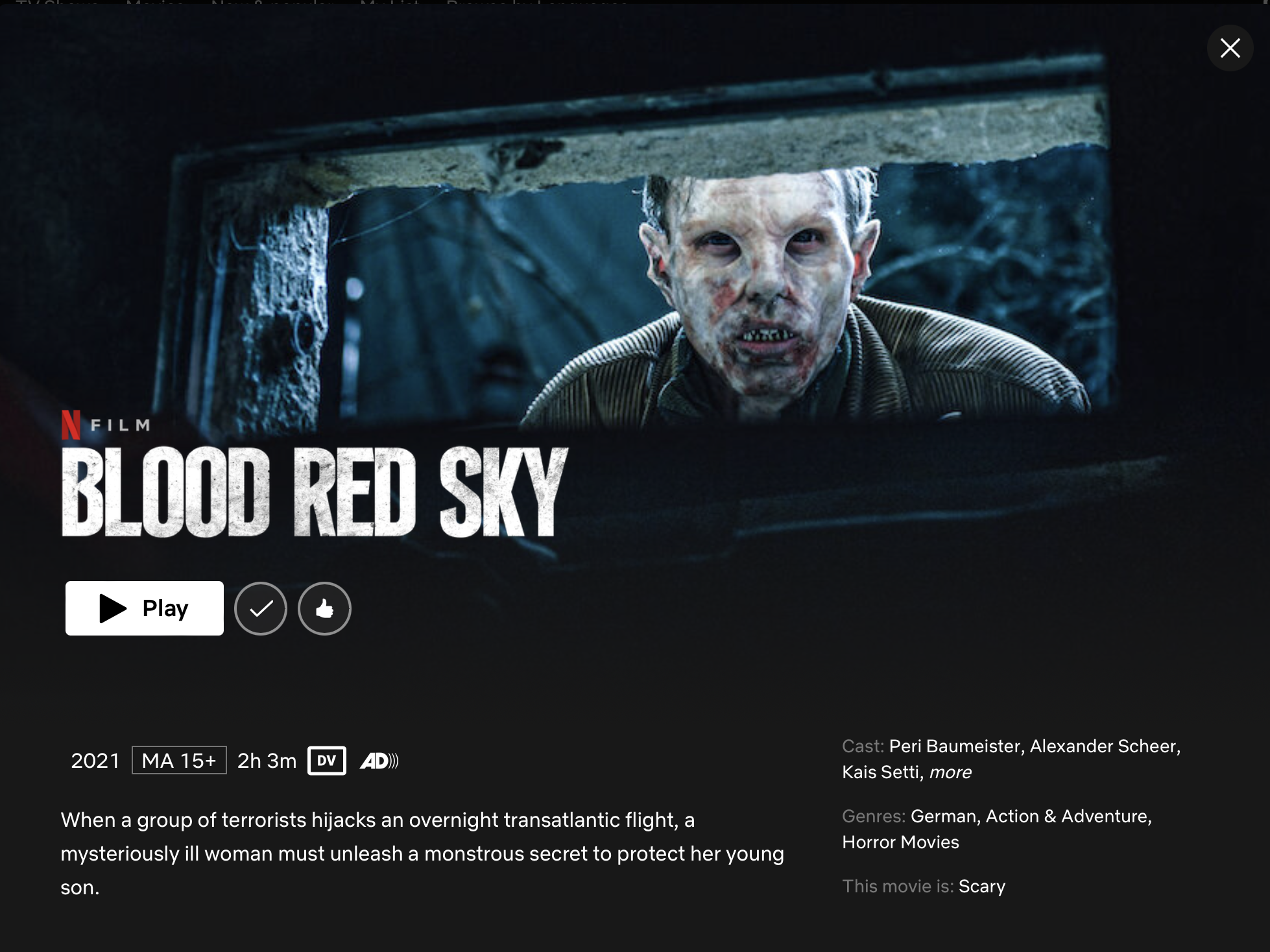 blood red sky