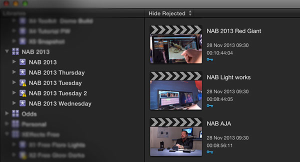 FCPX new projects