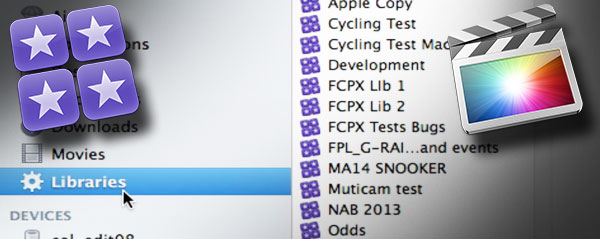 smart folders fcpx libraries