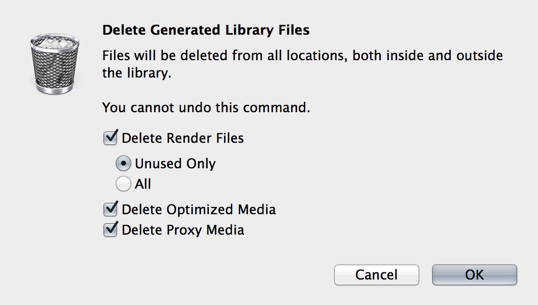 07.Delete generated library files dialog