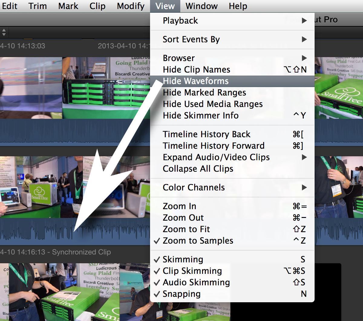 top ten fcpx pressure hide waveforms
