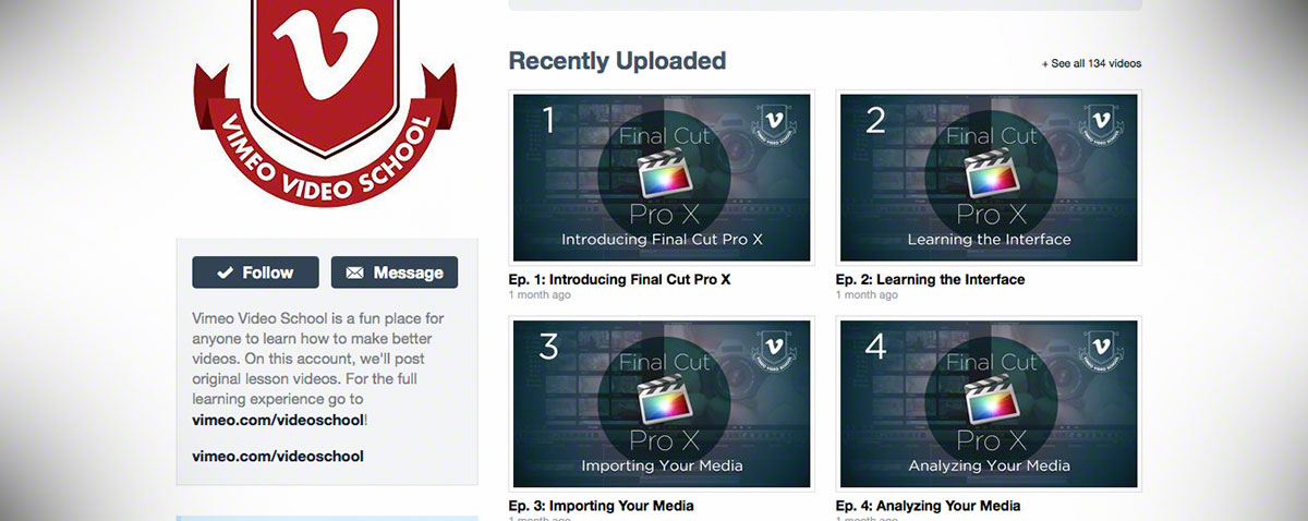 vimeo school fcpx lessons
