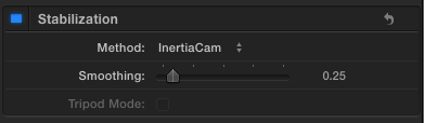 inertiacam settings