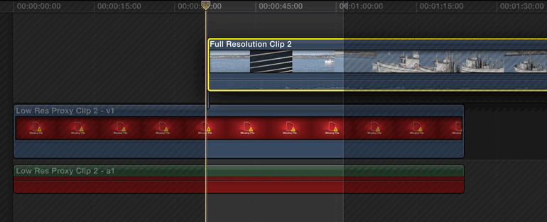 final cut pro x video editing proxy media
