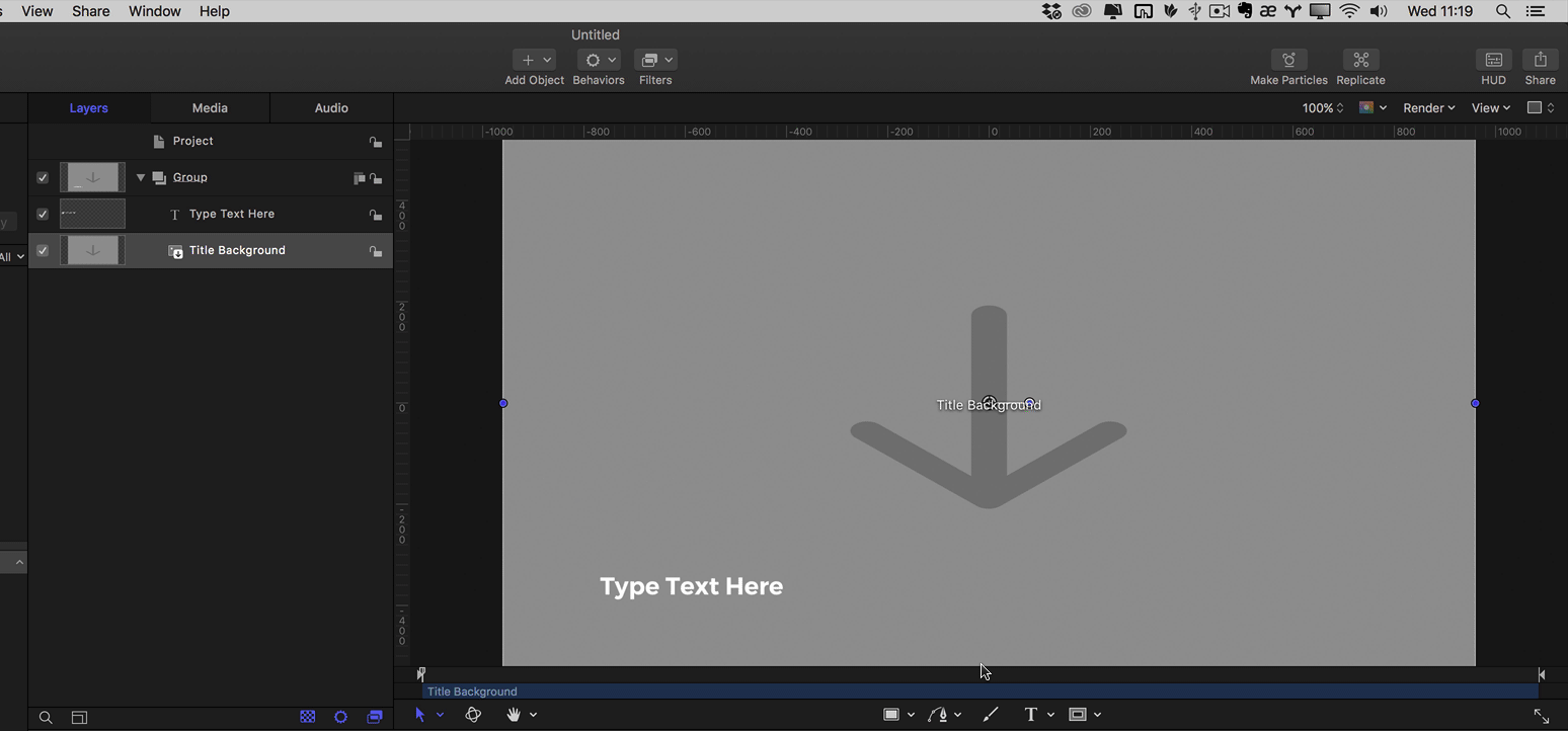 2. Add an image to the background layer 