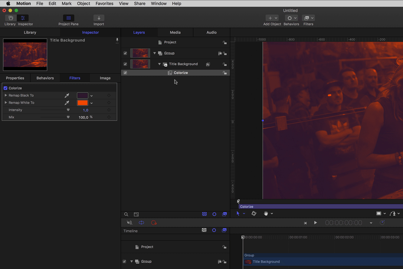4. Add a contrast effect to add more contrast to the image