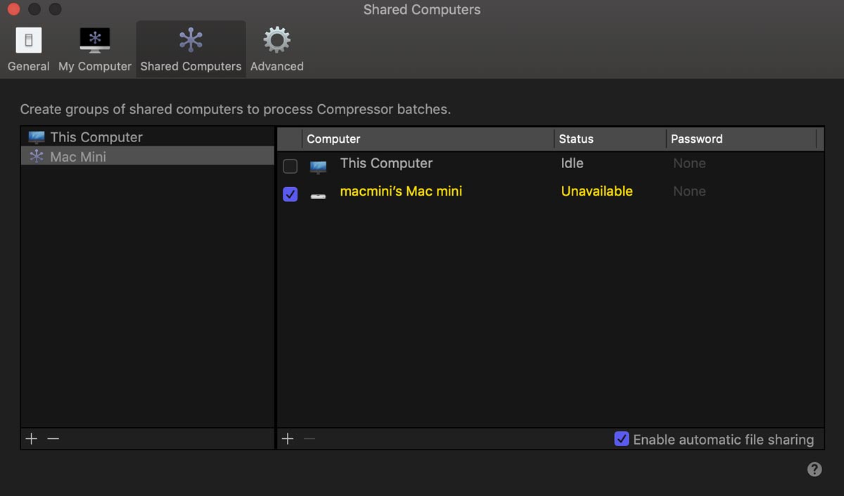 mac mini cluster