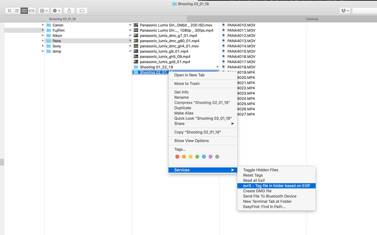 fcpx finder evrx o1