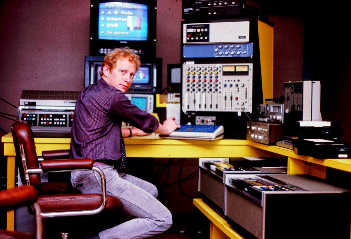 Steve in ProFax edit suite