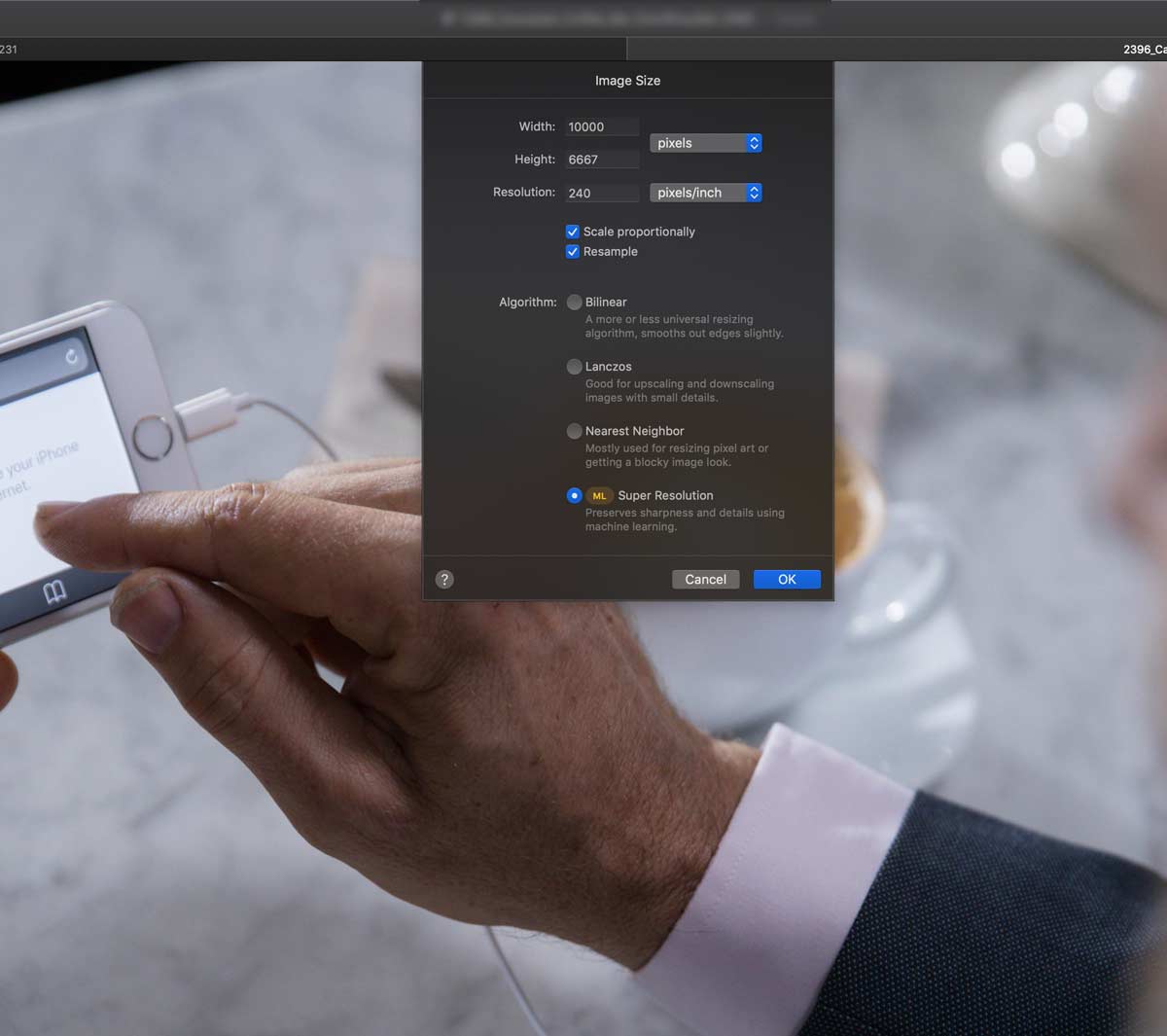 PixelmatorPro superresolution