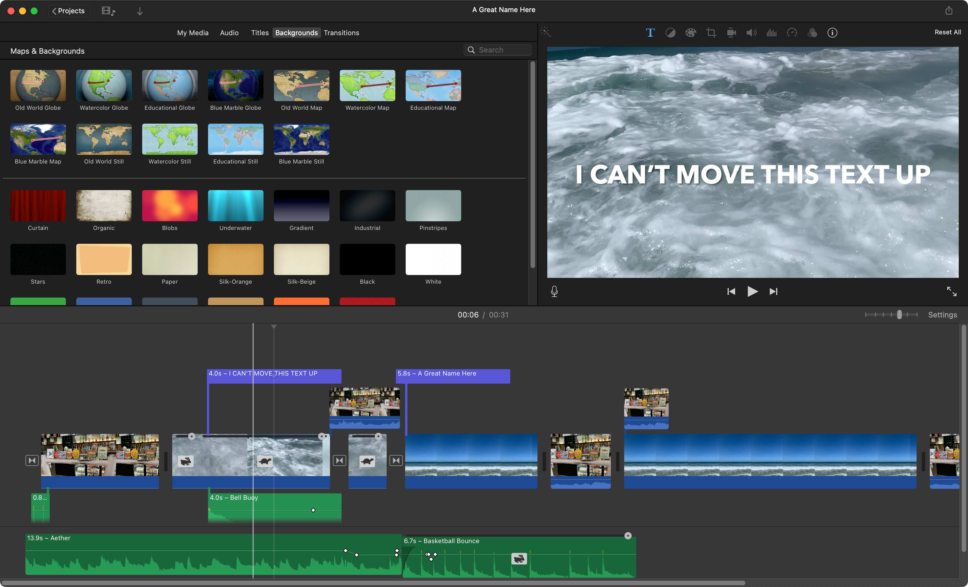 imovie modern
