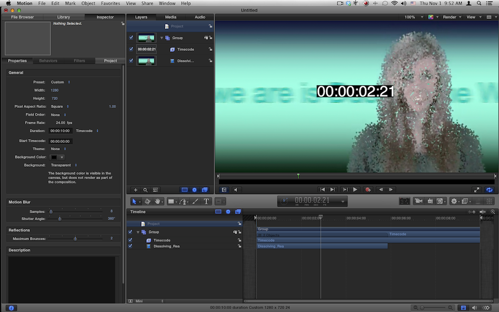 Did the 5.0.5 update break the Timecode generator in Motion? - FCP.co Forum